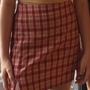 sold out Brandy Melville plaid skirt